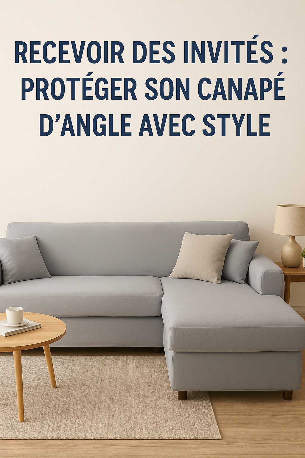 Recevoir des invités : protéger son canapé d'angle avec style