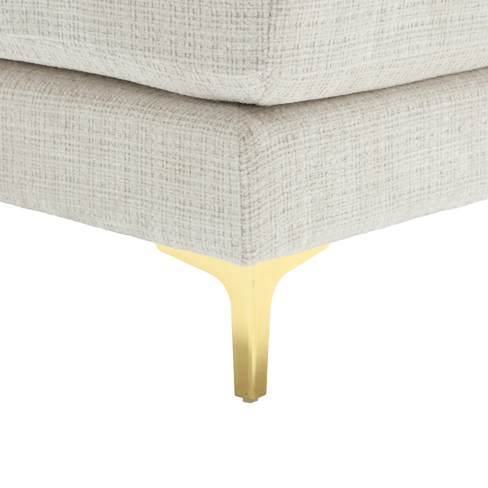 Canapé Luxe U-Shape Grand Format en Chenille Noire – Ligne Prestige
