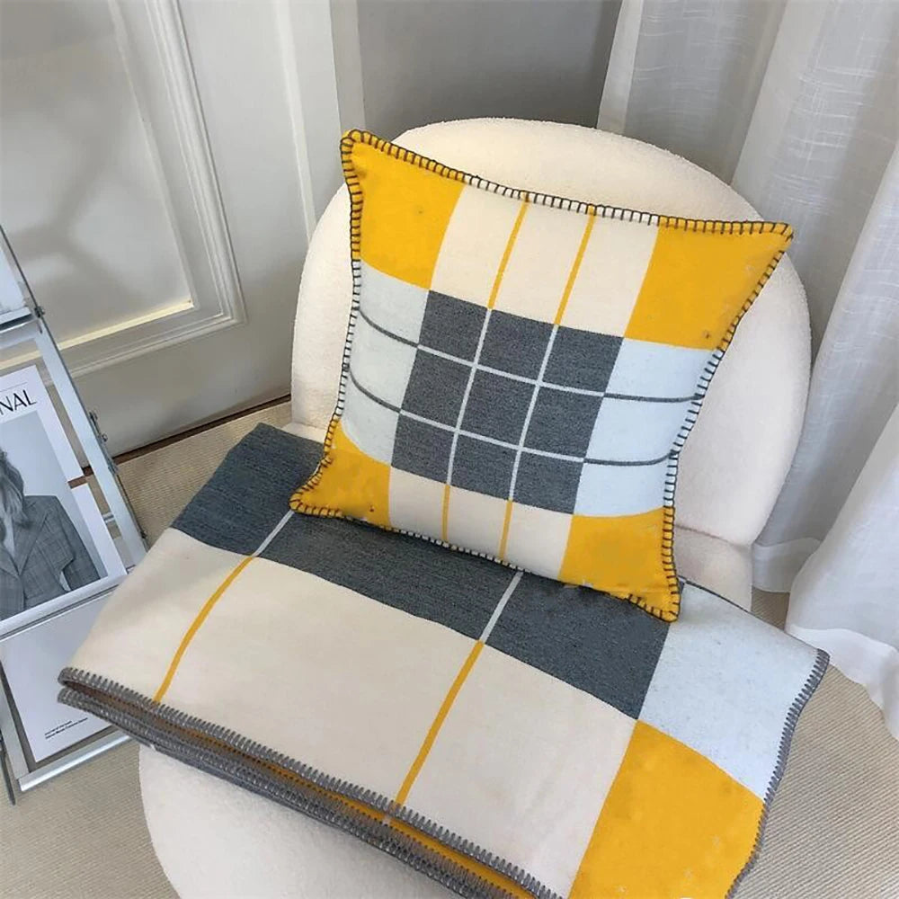 Plaid en Cachemire Doux 130x170 – élégance et chaleur pour le salon ou la chambre