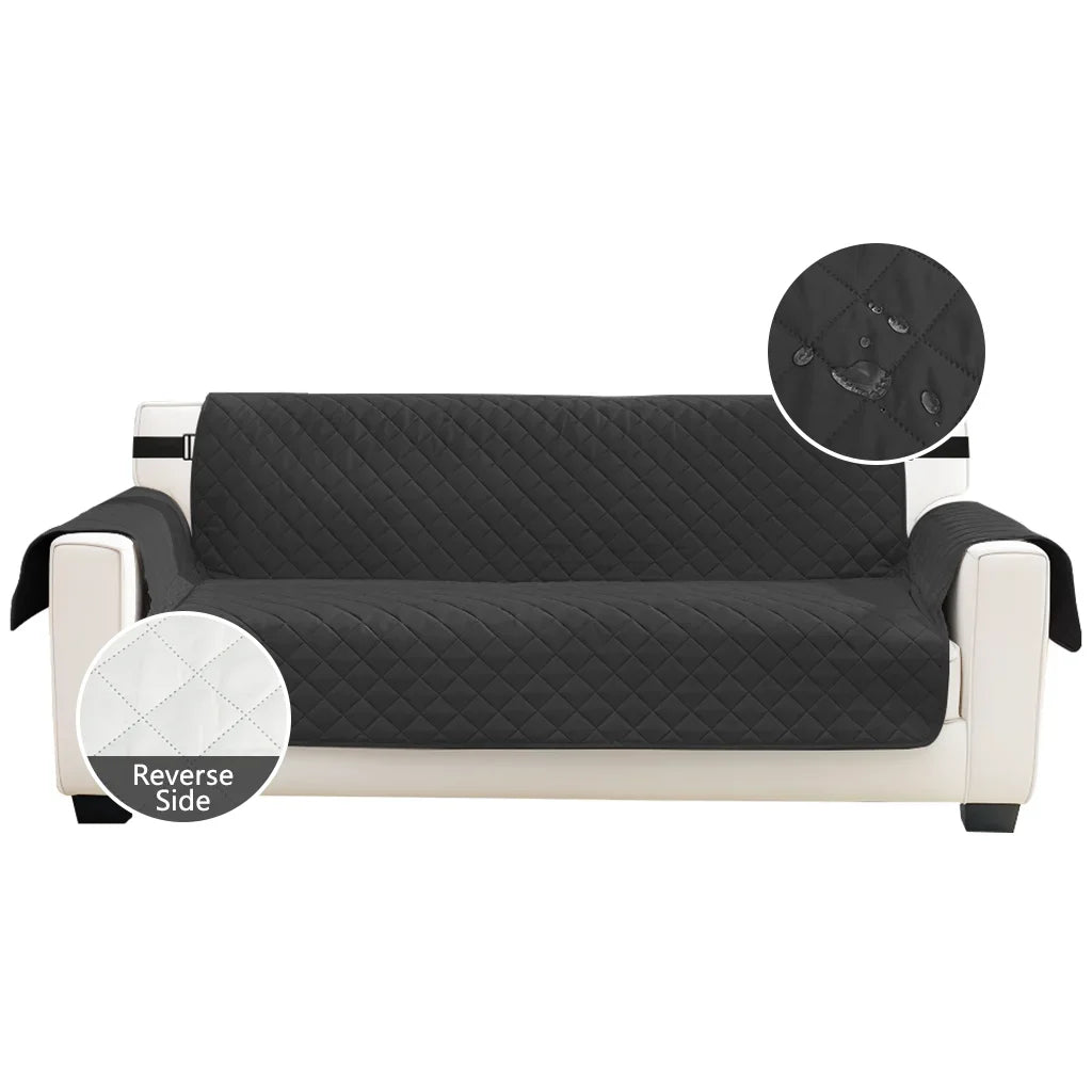 Housses de canapé imperméables, 1/2/3/4 places, antidérapantes, pour enfants et animaux domestiques, protection de canapé lavable avec sangle élastique