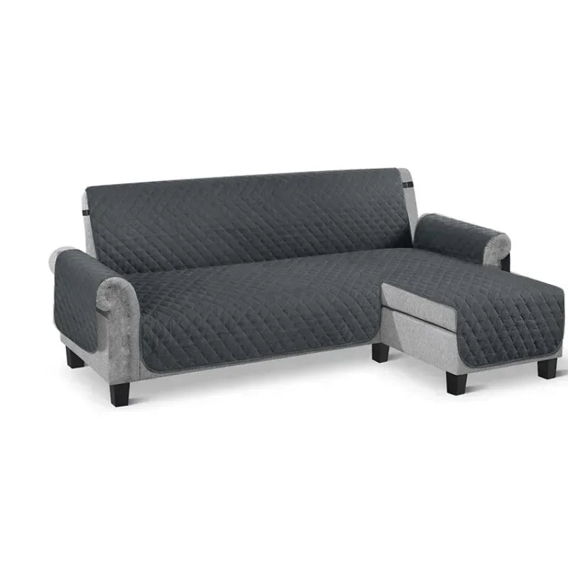 Housse Matelassée Universelle en L - Protection Canapé & Style Quotidien