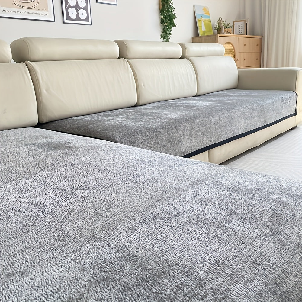 Ensemble de housses épaisses pour canapé d’angle – 2 pièces haut de gamme brodées