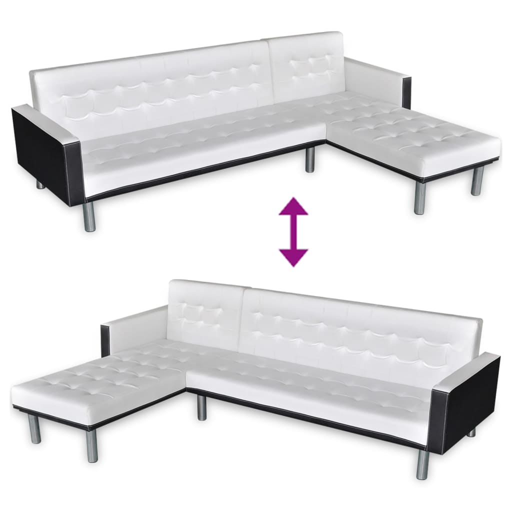 Canapé-Lit Blanc & Noir - Ligne Moderne Signature LaMaisonHouse