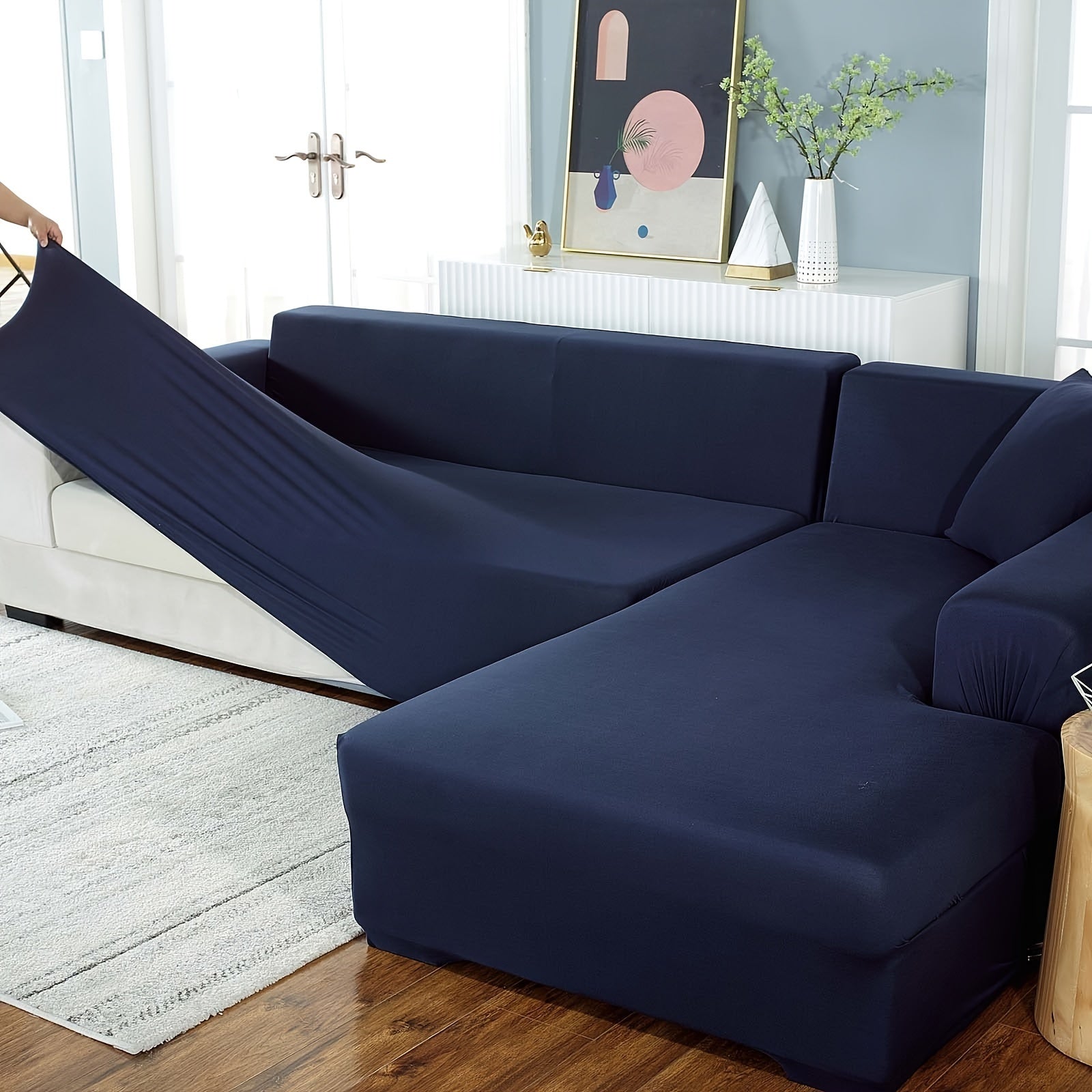 Housses intégrales pour canapé d’angle 3+3 places – Édition brossée La Maison Housse