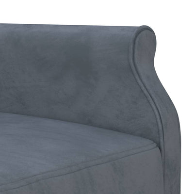 Canapé d’Angle Convertible Velours Gris – Collection Élégance