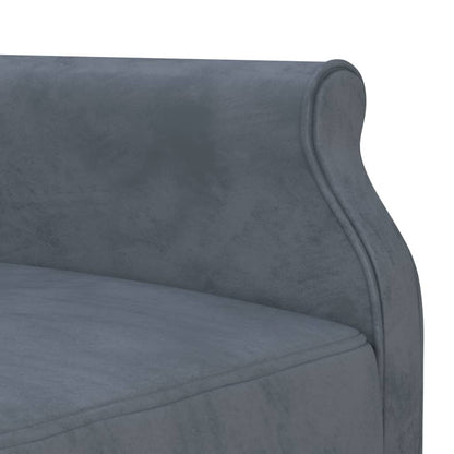 Canapé d’Angle Convertible Velours Gris – Collection Élégance