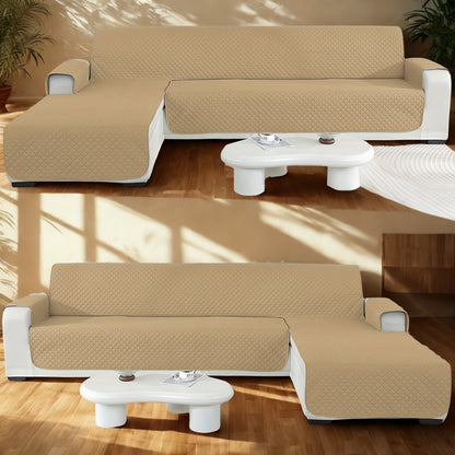 Housse de canapé d’angle avec méridienne Luxe