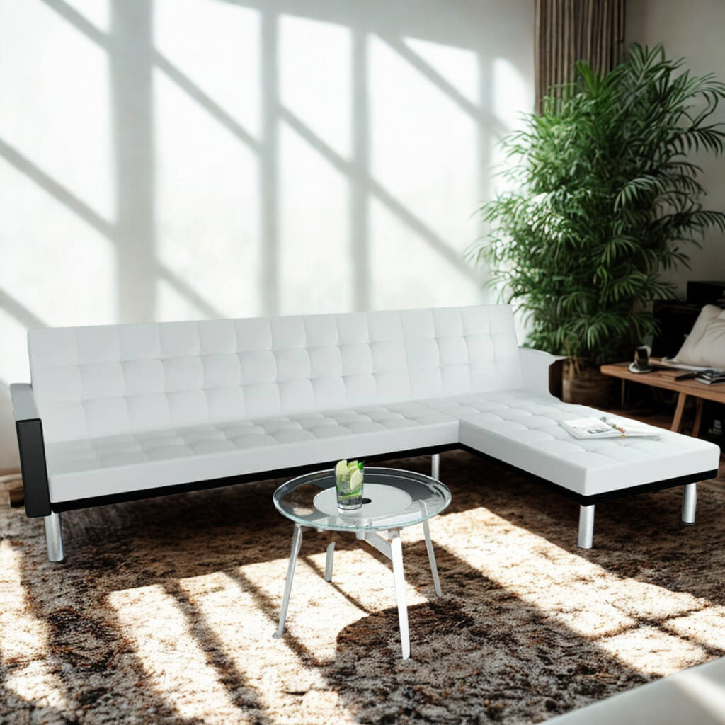 Canapé-Lit Blanc & Noir - Ligne Moderne Signature LaMaisonHouse