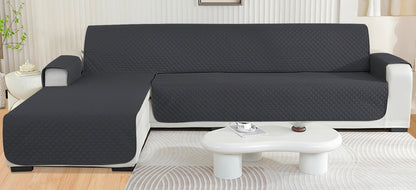 Housse de canapé d’angle avec méridienne Luxe