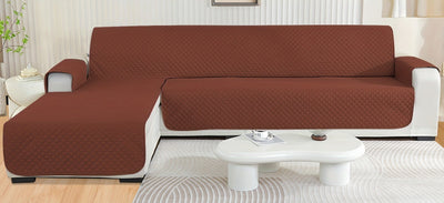 Housse de canapé d’angle avec méridienne Luxe
