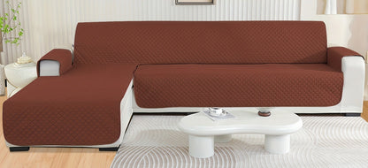 Housse de canapé d’angle avec méridienne Luxe