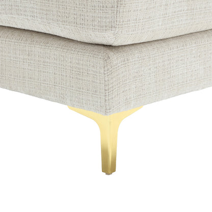Canapé Luxe U-Shape Grand Format en Chenille Noire – Ligne Prestige
