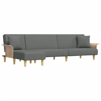 Canapé d’Angle Convertible Gris Clair – Ligne Classique