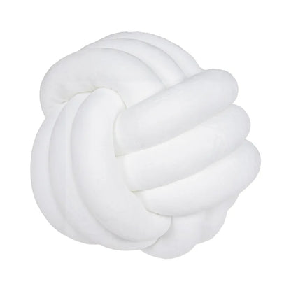 Coussin Boule Nouée en Velours - Déco pour Salon, Canapé Chambre (Enfant)