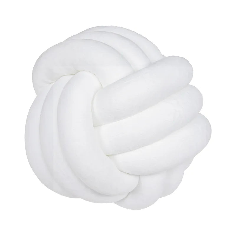 Coussin Boule Nouée en Velours - Déco pour Salon, Canapé Chambre (Enfant)