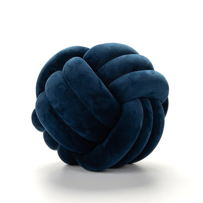 Coussin Boule Nouée en Velours - Déco pour Salon, Canapé Chambre (Enfant)