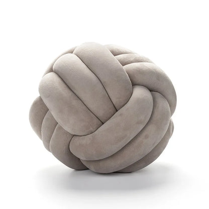 Coussin Boule Nouée en Velours - Déco pour Salon, Canapé Chambre (Enfant)