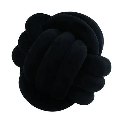 Coussin Boule Nouée en Velours - Déco pour Salon, Canapé Chambre (Enfant)