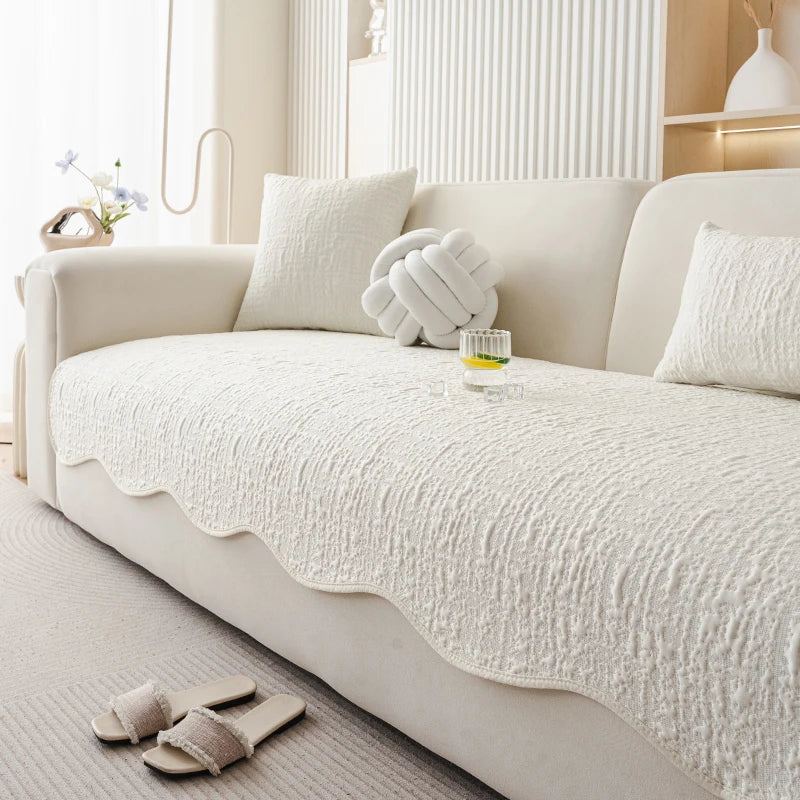 Coussin de Canapé Nordique Premium -Coton Naturel, Style Classique et Moderne (1 Pièce, Toutes Saisons)