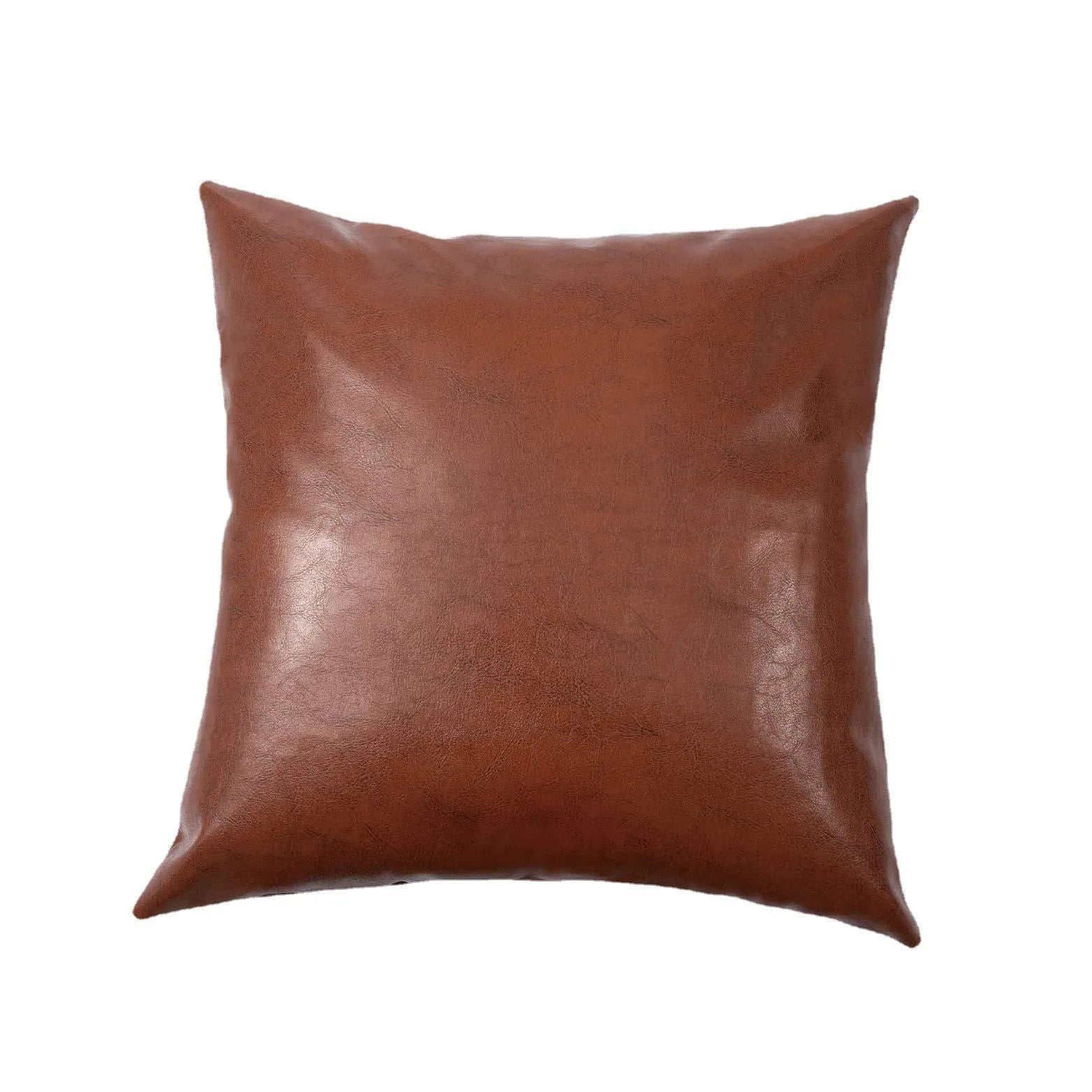 Coussin décoratif en cuir vegan – Design patchwork chic & confort mémoire