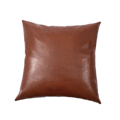 Coussin décoratif en cuir vegan – Design patchwork chic & confort mémoire