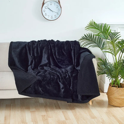 Plaid Shaggy Haute Densité – Couverture Hivernale Grand Format pour Intérieurs
