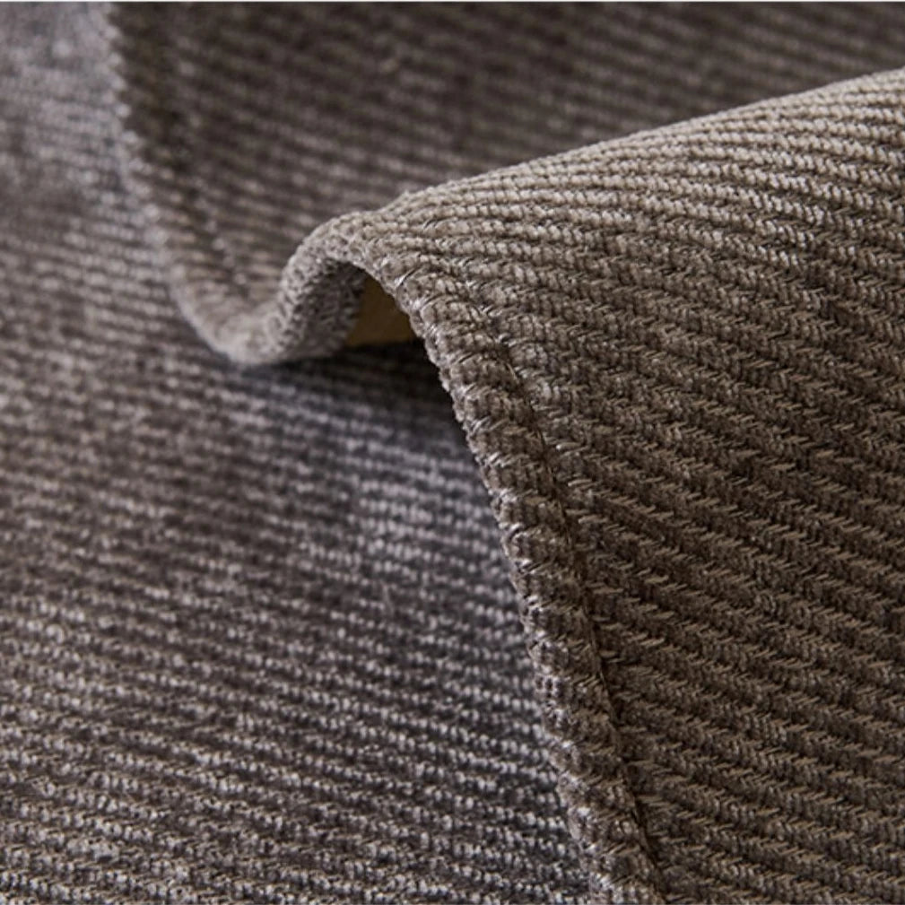 Housse de Canapé Luxe en Chenille Sergé - Minimalisme Texturé, Élégance Architecturale