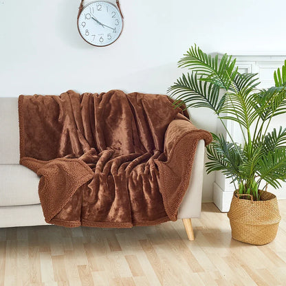 Plaid Shaggy Haute Densité – Couverture Hivernale Grand Format pour Intérieurs