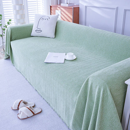 Housse de Canapé Crème en Chenille - Elégance Douce & Protection Anti-Griffures (Lavable, 4 Saisons)