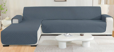 Housse de canapé d’angle avec méridienne Luxe