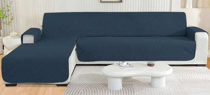 Housse de canapé d’angle avec méridienne Luxe