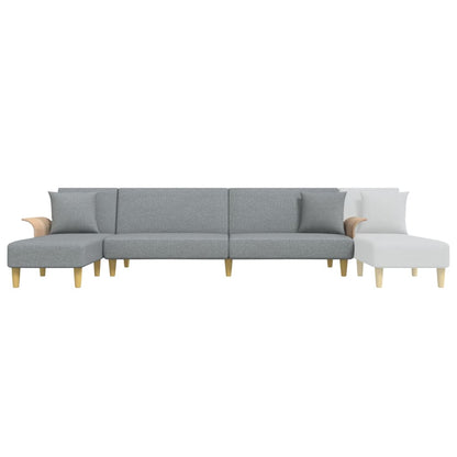 Canapé d’Angle Convertible Gris Clair – Ligne Classique