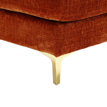 Canapé Luxe U-Shape Grand Format en Chenille Noire – Ligne Prestige