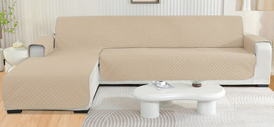 Housse de canapé d’angle avec méridienne Luxe