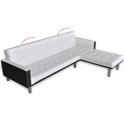 Canapé-Lit Blanc & Noir - Ligne Moderne Signature LaMaisonHouse