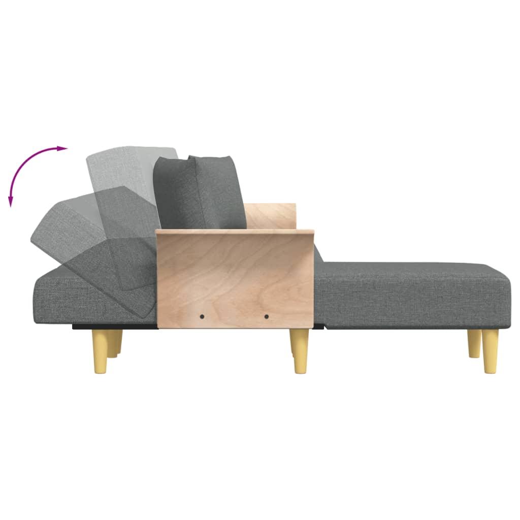 Canapé d’Angle Convertible Gris Clair – Ligne Classique