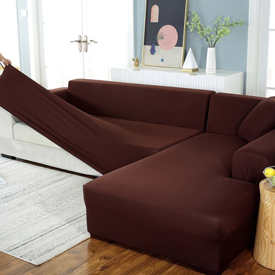 Housses intégrales pour canapé d’angle 3+3 places – Édition brossée La Maison Housse